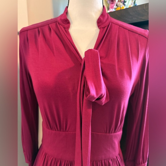 Trina Turk Fuchsia Long Sleeve Dress - Picture 5 of 9